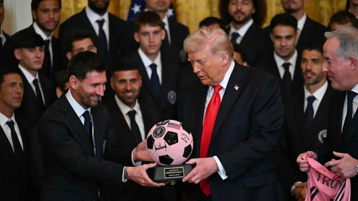 La presencia de Messi junto a Trump generó 