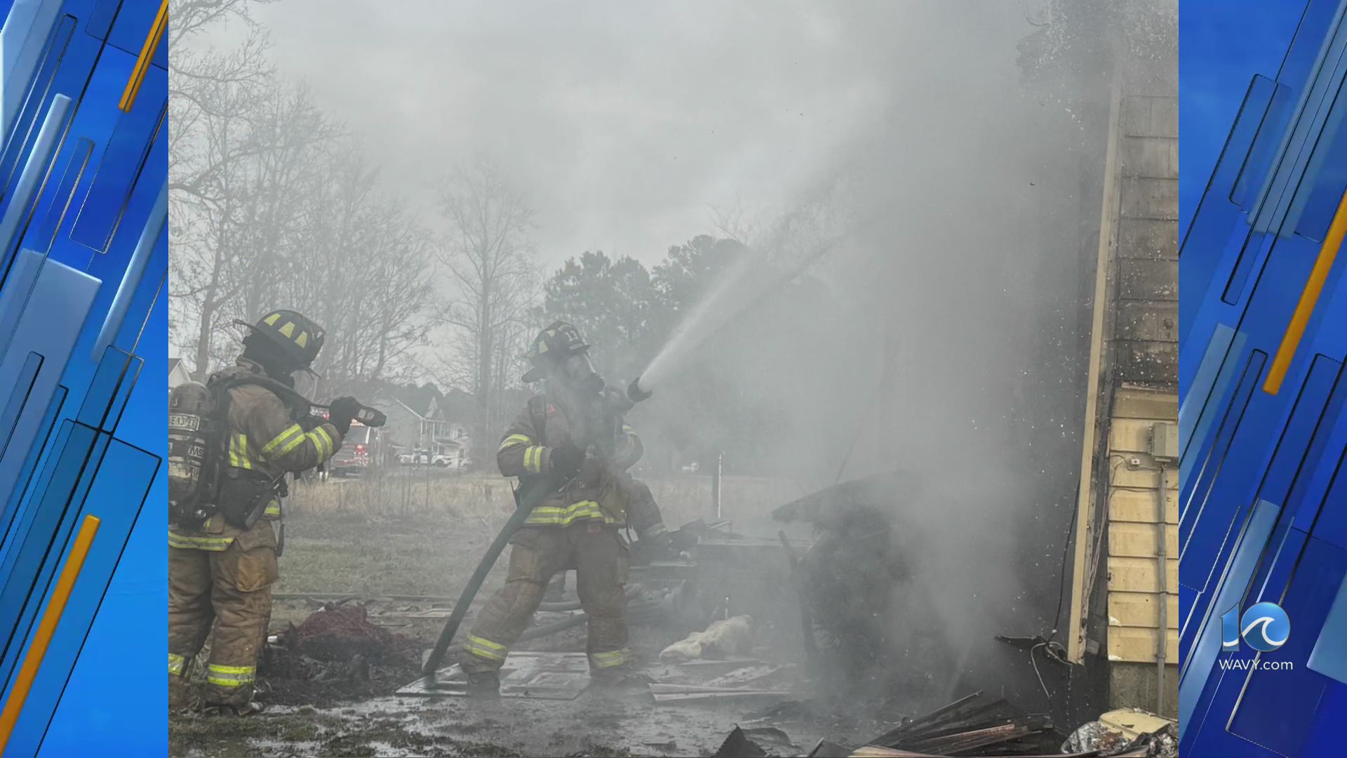 House fire displaces 3 people in Chesapeake