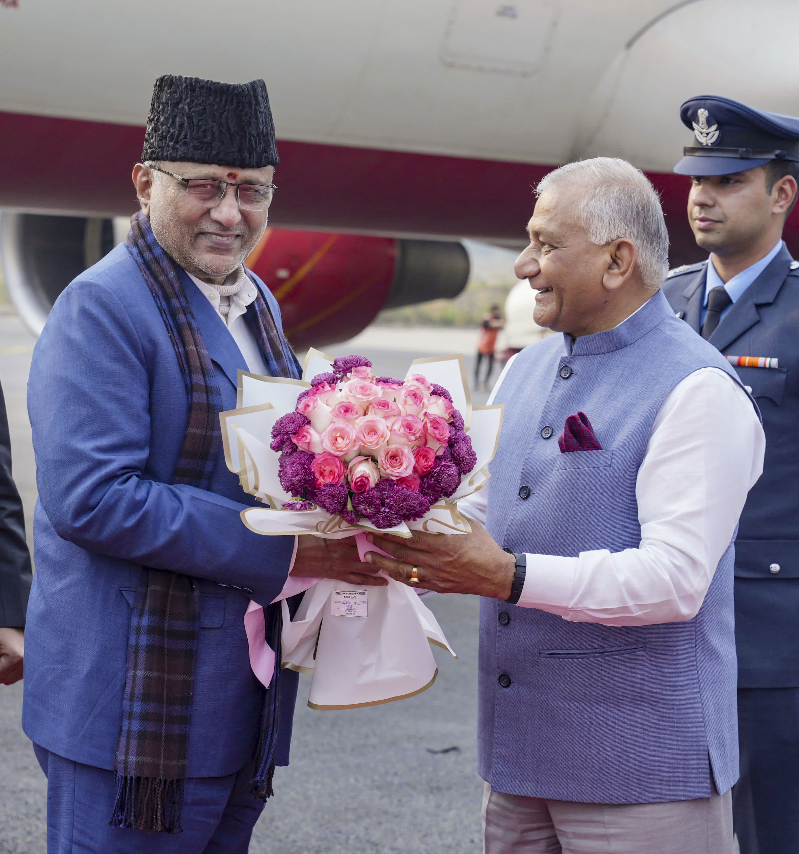 Vice Prez arrives in Aizawl to attend Mizoram University convocation