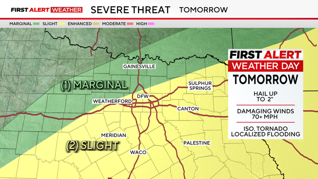 Rain, storms and flooding risk expected in North Texas as cold front ...