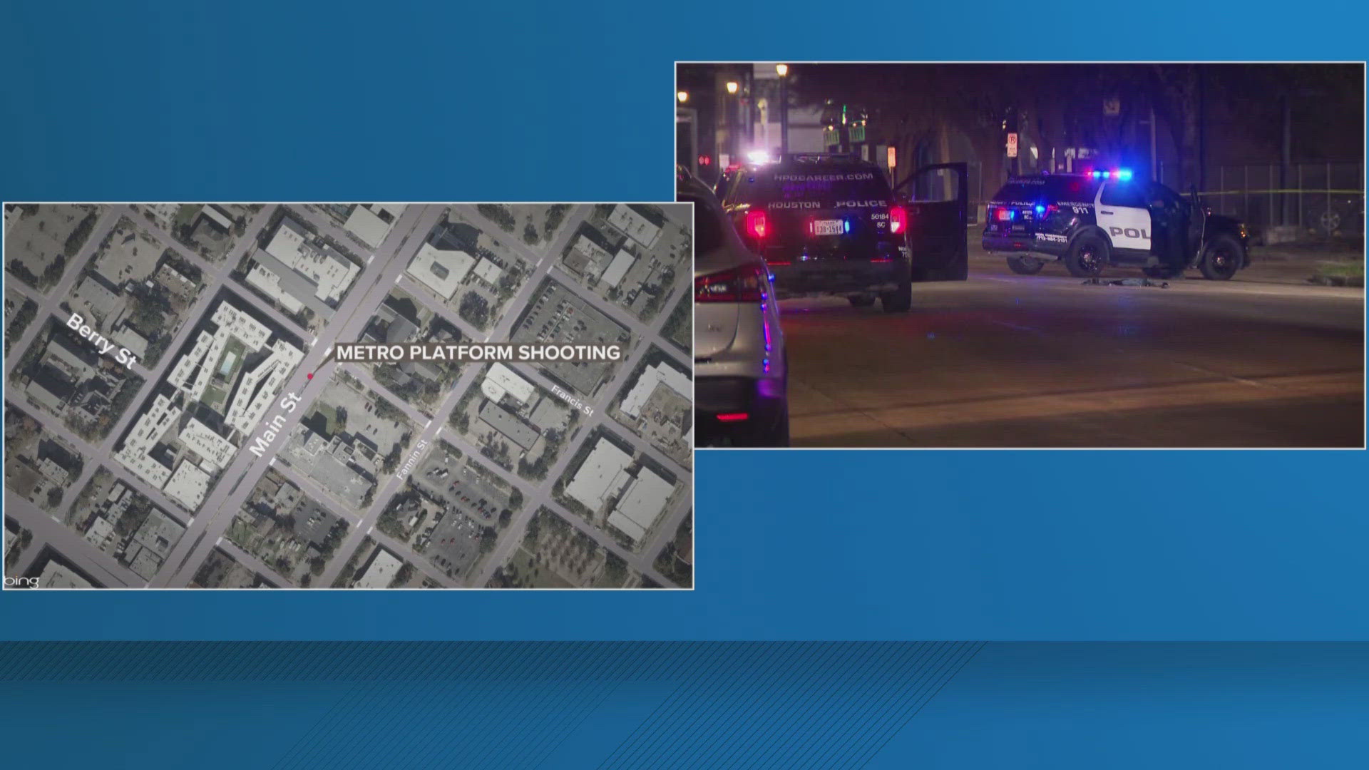 Search for gunman after person shot on METRO platform