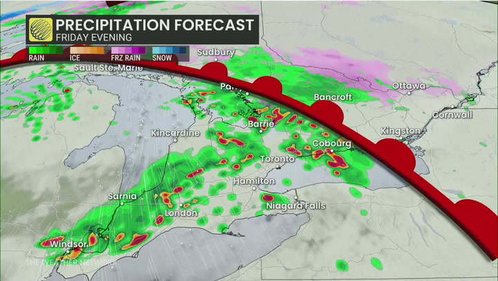Messy spring weather arrives across Ontario