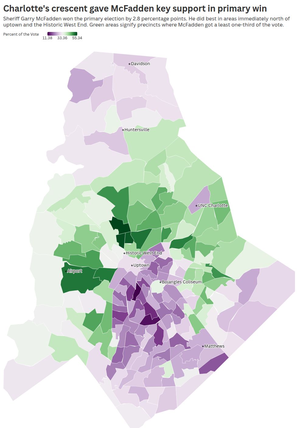 4 Maps Show How Charlotte S 2026 Primary Upsets And McFadden S Win