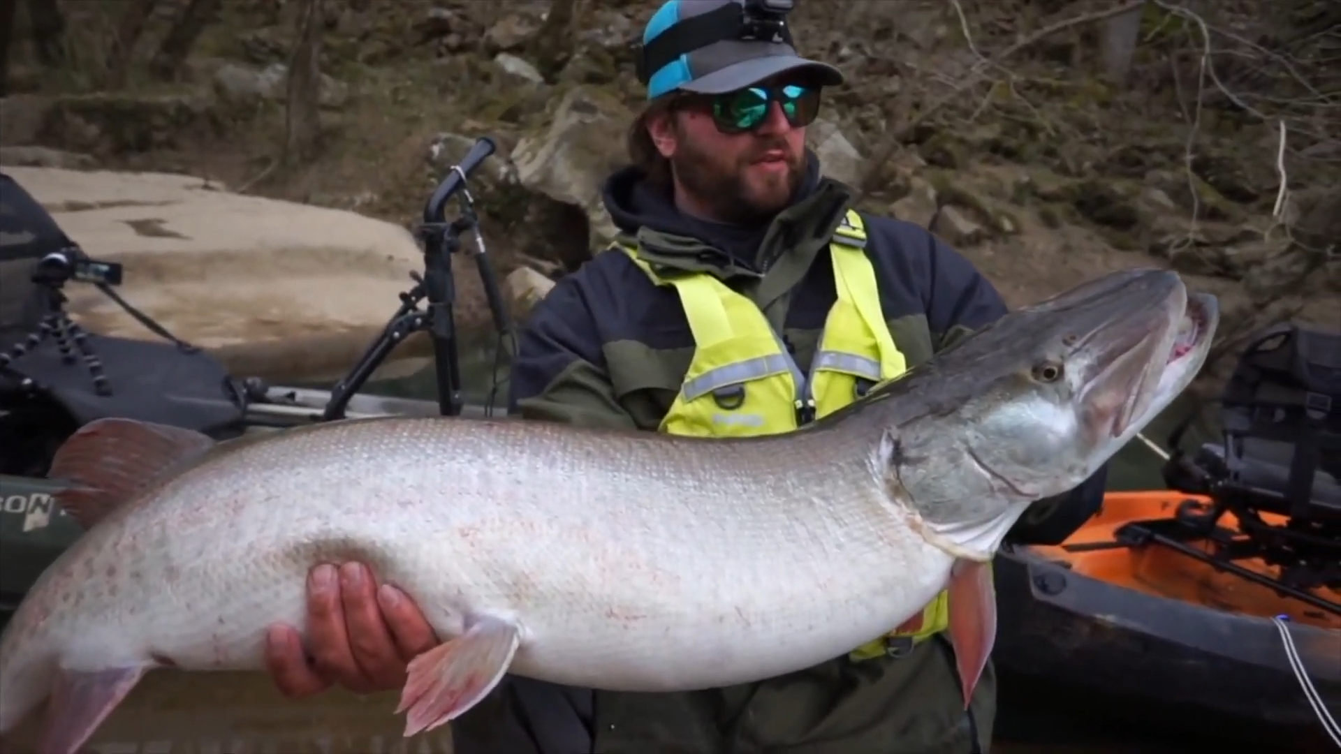 Chasing monster muskies on the fishing trip