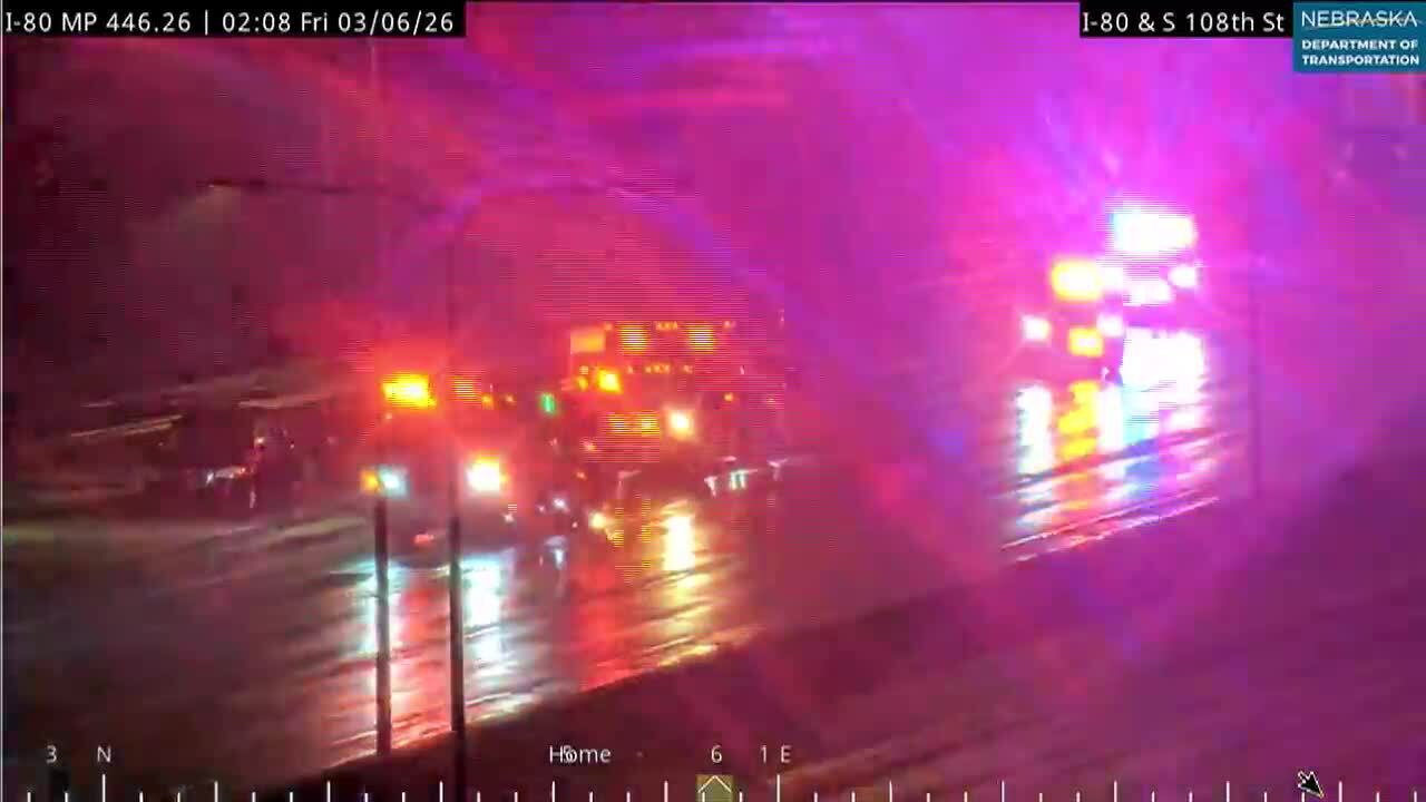 One hospitalized in crash on Interstate 80 in Omaha