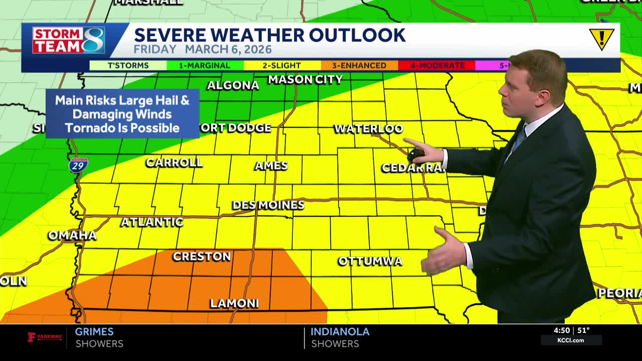 Iowa weather: Thunderstorms with severe potential by this evening