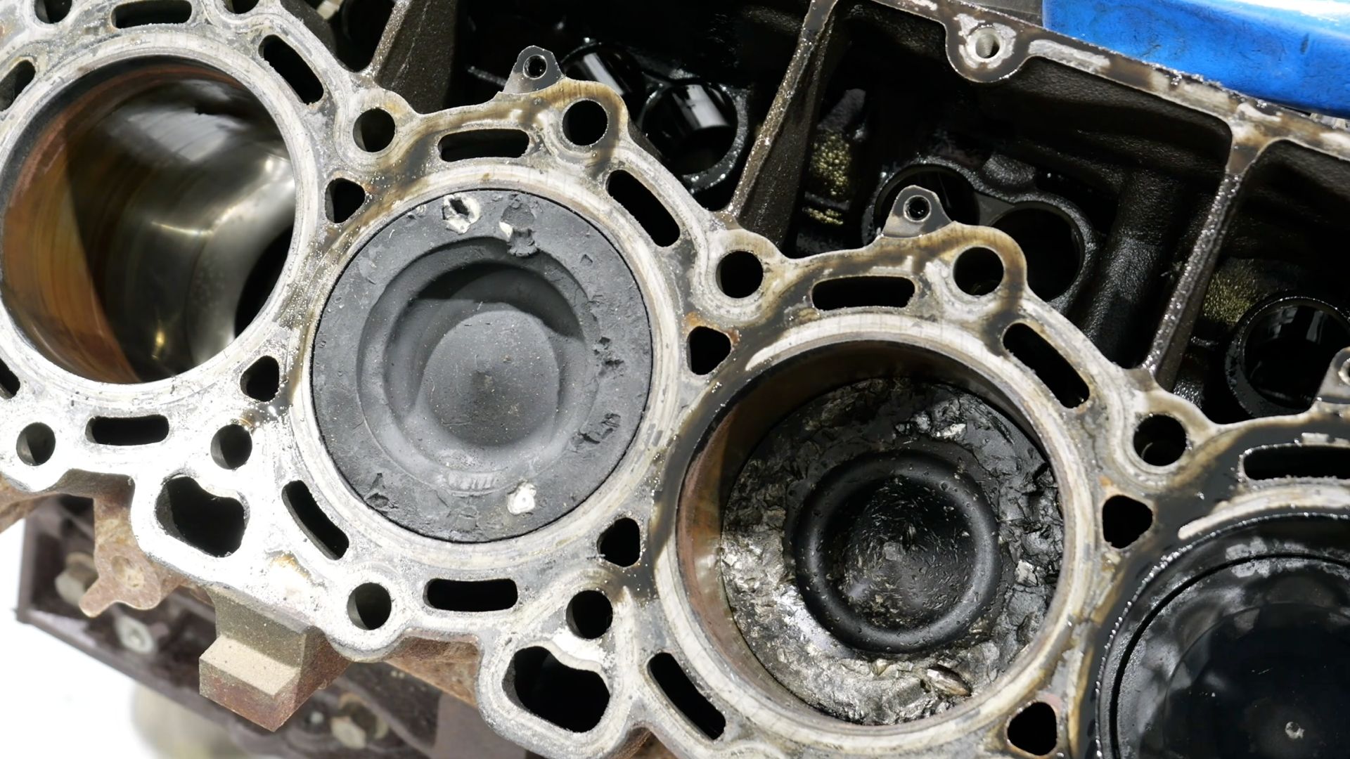 Engine teardown shows what killed this Ford 6.7L Power Stroke diesel