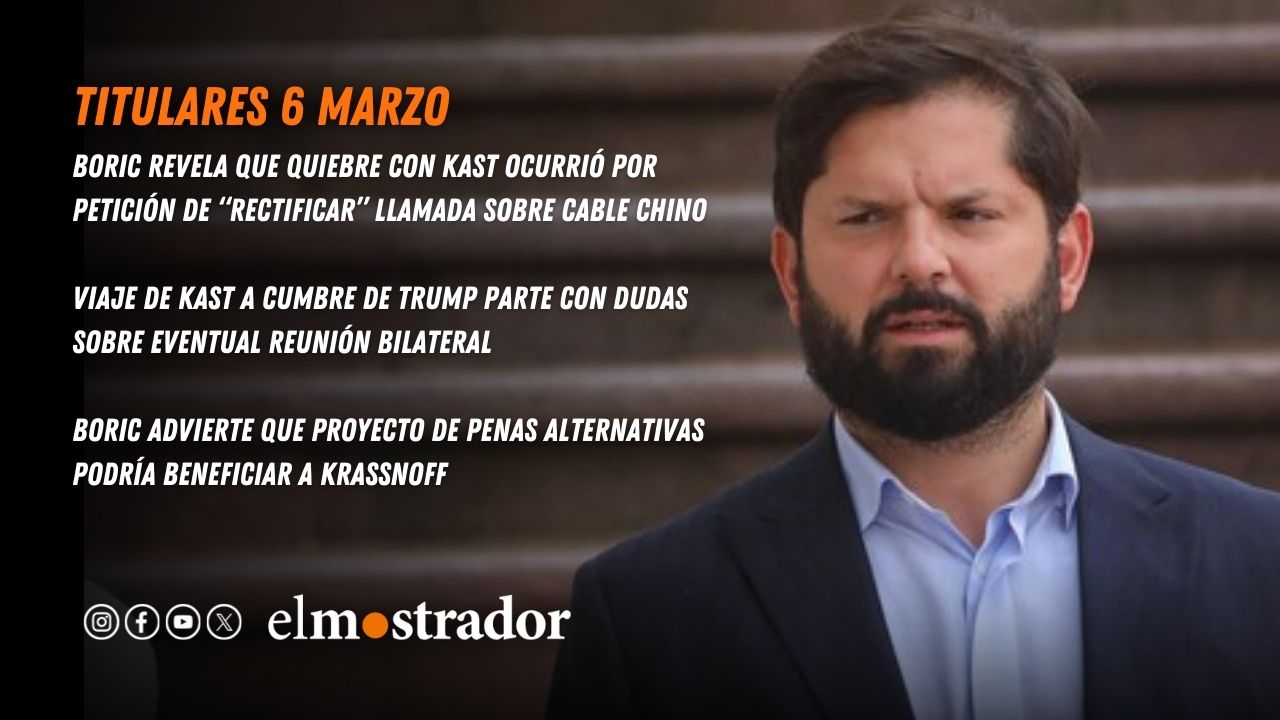 Boric revela que quiebre con Kast ocurrió por petición de “rectificar ...
