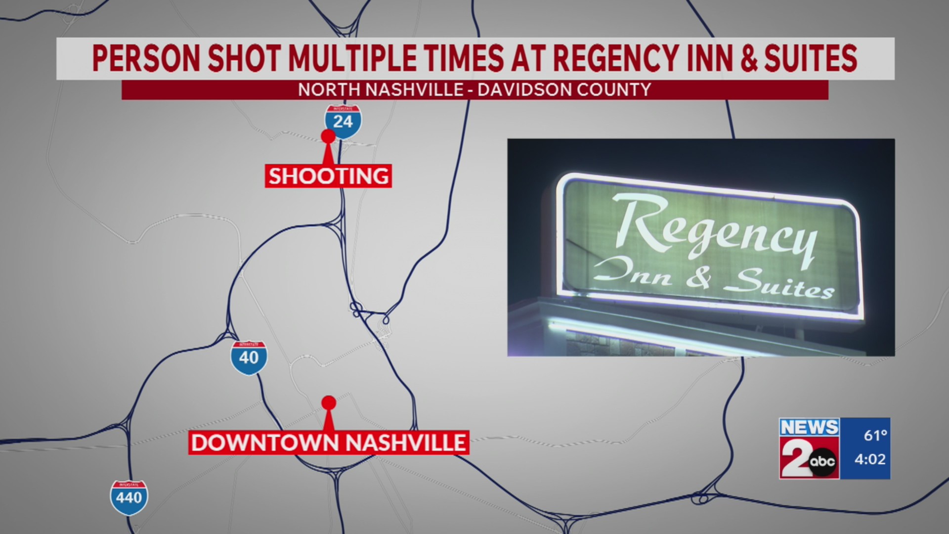 Victim shot from roof of Nashville hotel