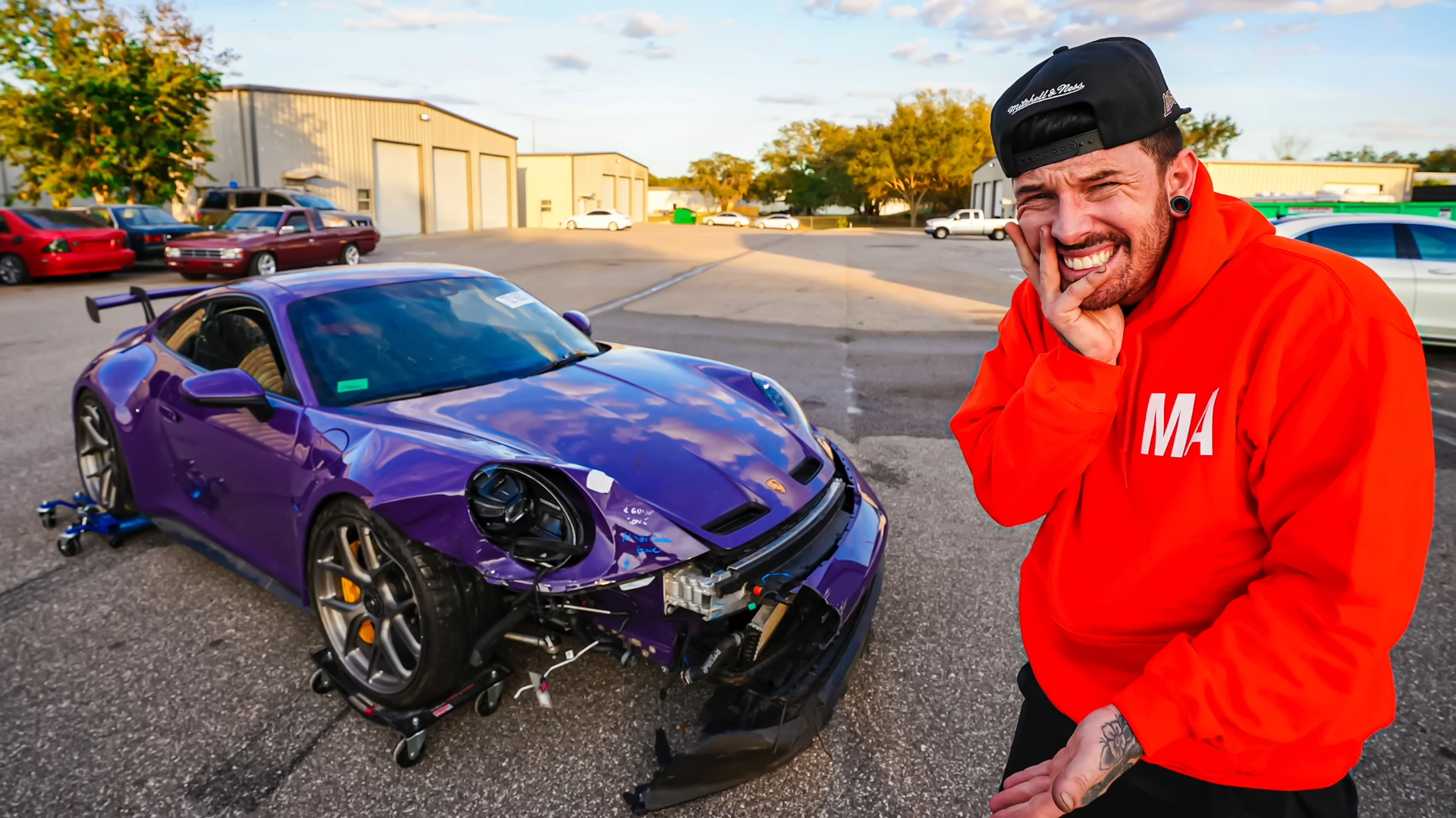The First Start of a Rebuilt Supercar after a Crash