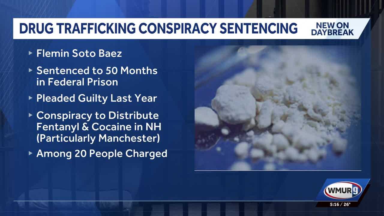 Mass. man sentenced in New Hampshire drug trafficking conspiracy