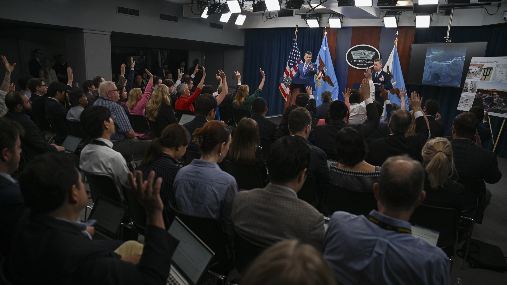 Arguments begin after Defense Department restricts press access at the ...