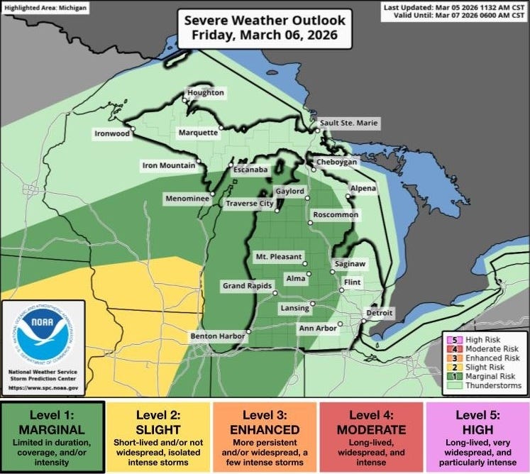 Will Lansing see severe weather? Tornado warning issued in Branch County