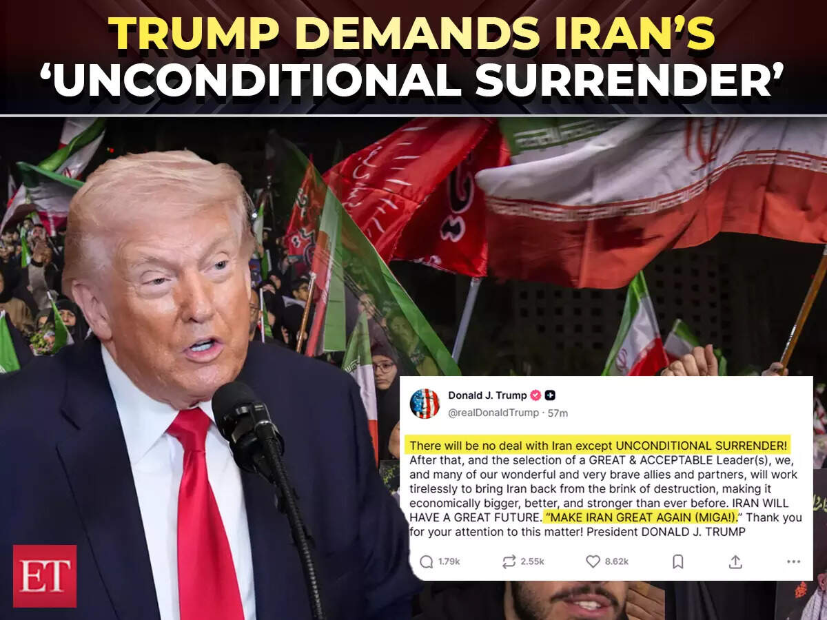 ‘Unconditional surrender or no deal!’: Trump issues stark ultimatum to ...