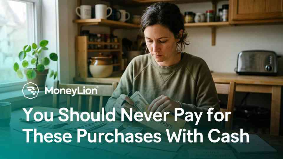 You should never pay for these purchases with cash