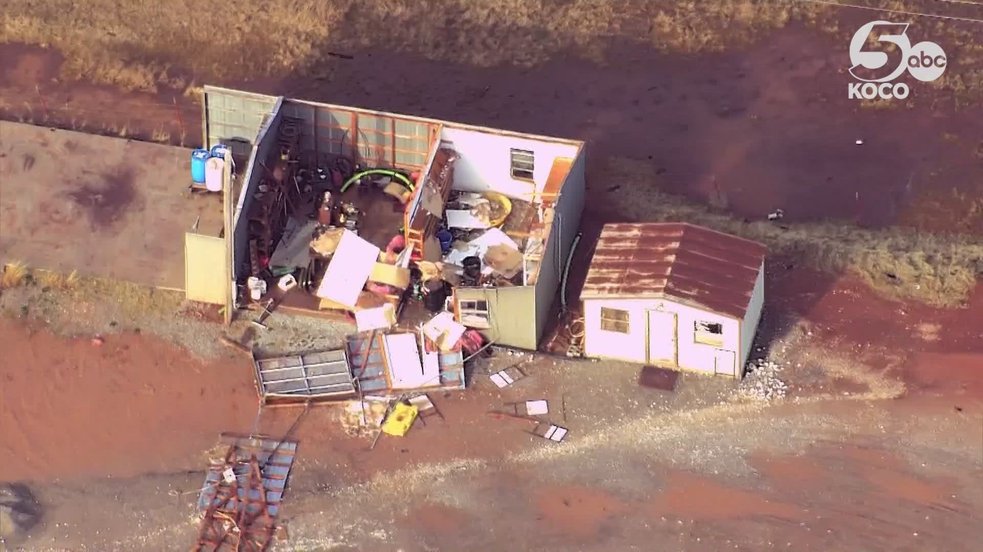 Watch: Sky 5 video shows damage left behind after tornado hits near ...