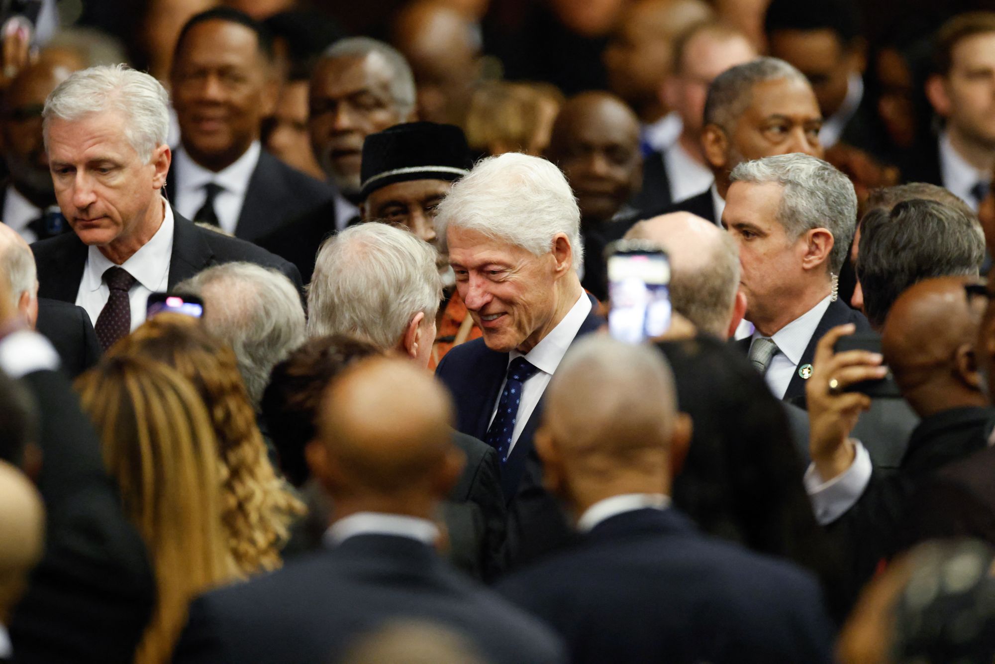 Three former presidents honor Rev. Jesse Jackson at memorial service