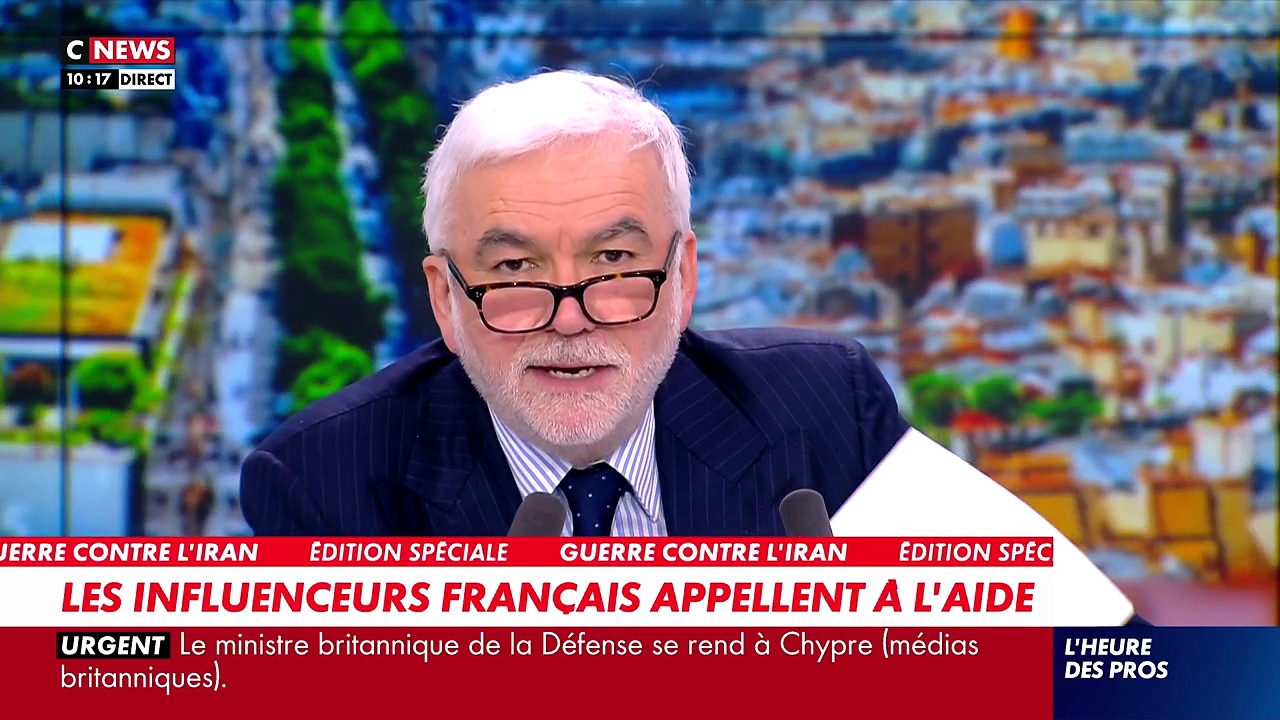 Pascal Praud dans « L'Heure des pros » sur CNews