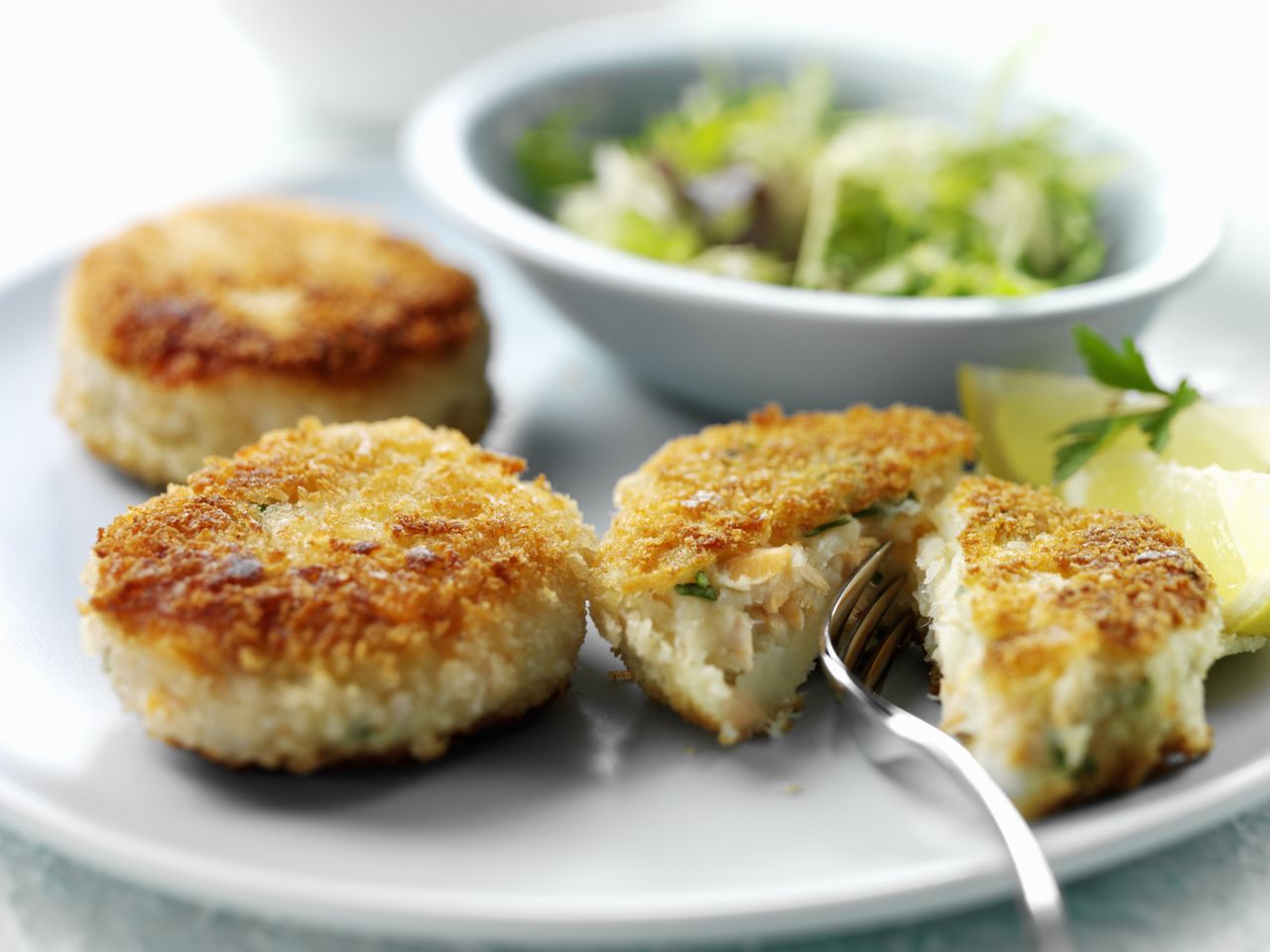crab cakes on a plate