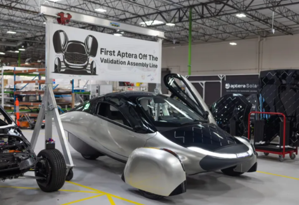 Aptera Motors soars after rolling its first solar-powered vehicle off ...