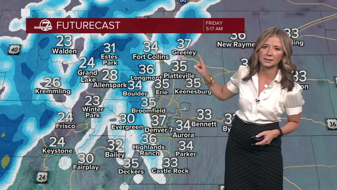 A winter storm bringing some much-needed snow to Denver metro area