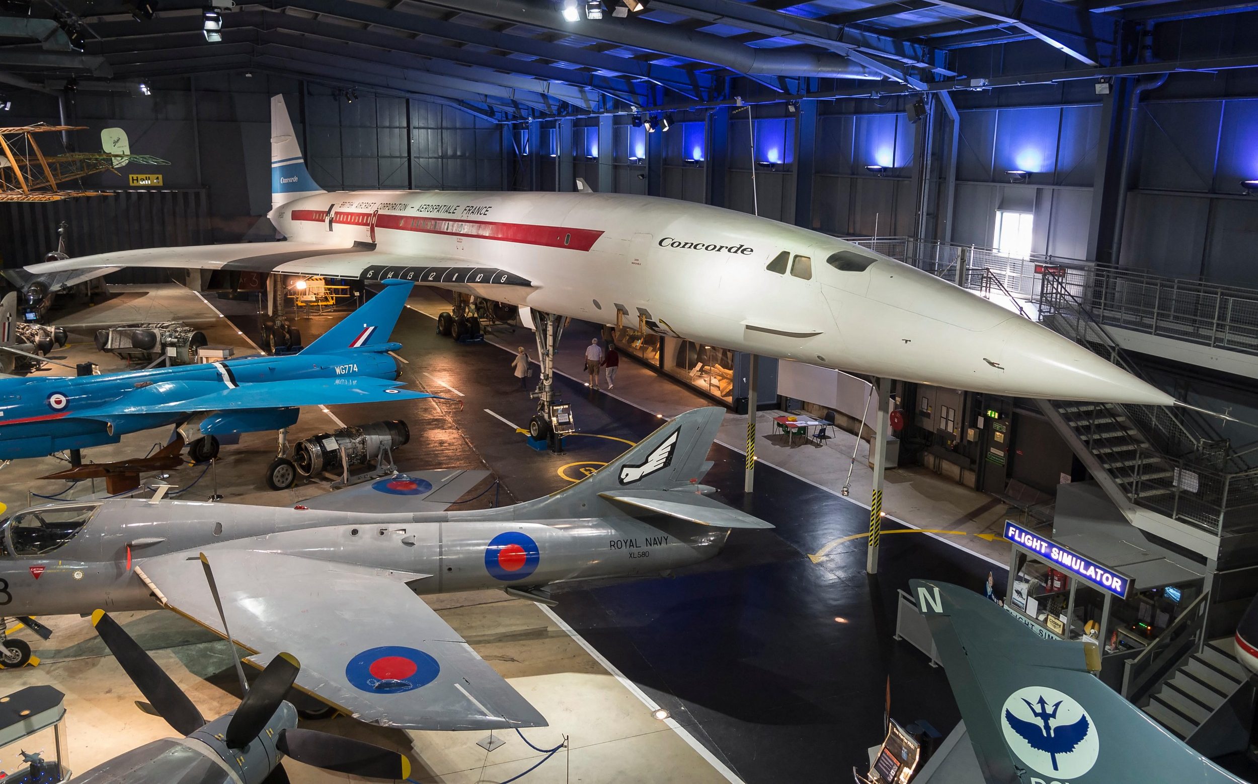 The Imperial War Museum's Hangar 1 houses a Concorde, an Avro Vulcan and a Handley Page Victor, among some other impressive models