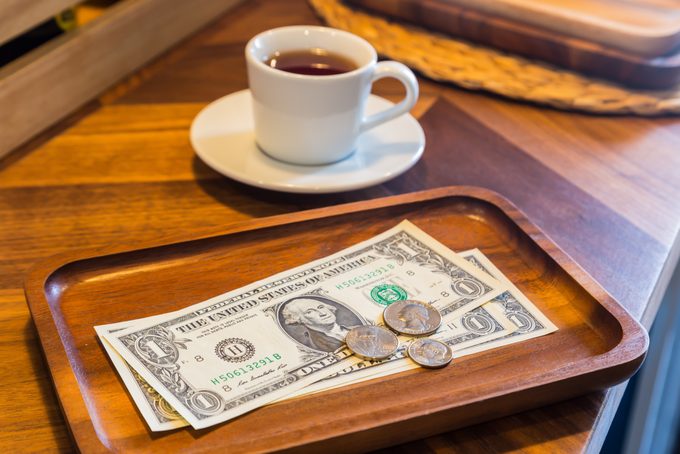 Dollar Banknotes And Coins, Money Tips.