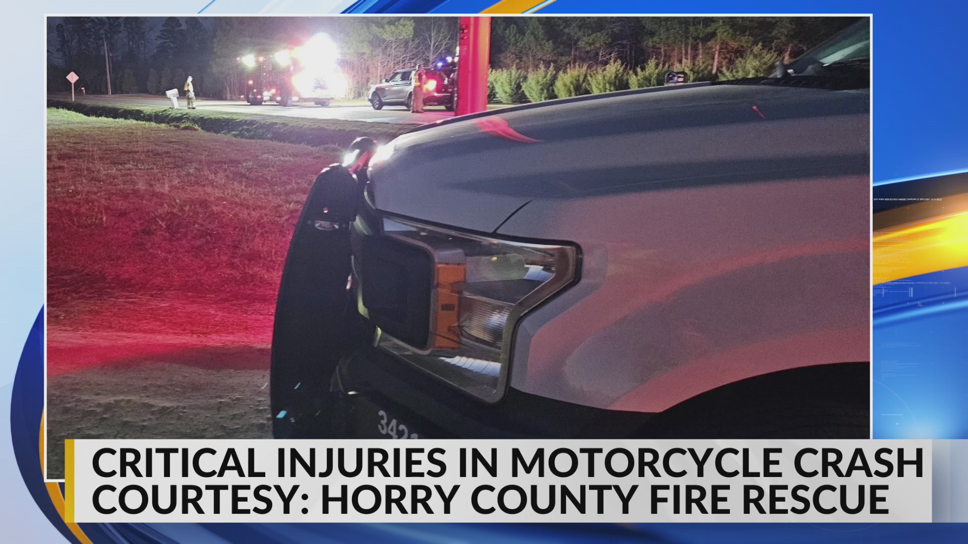 Critical injuries reported in Loris area motorcycle crash