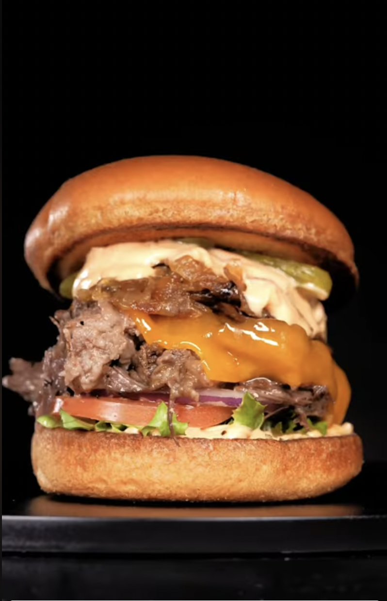 Juicy braised short rib burger takes the classic cheeseburger to the ...