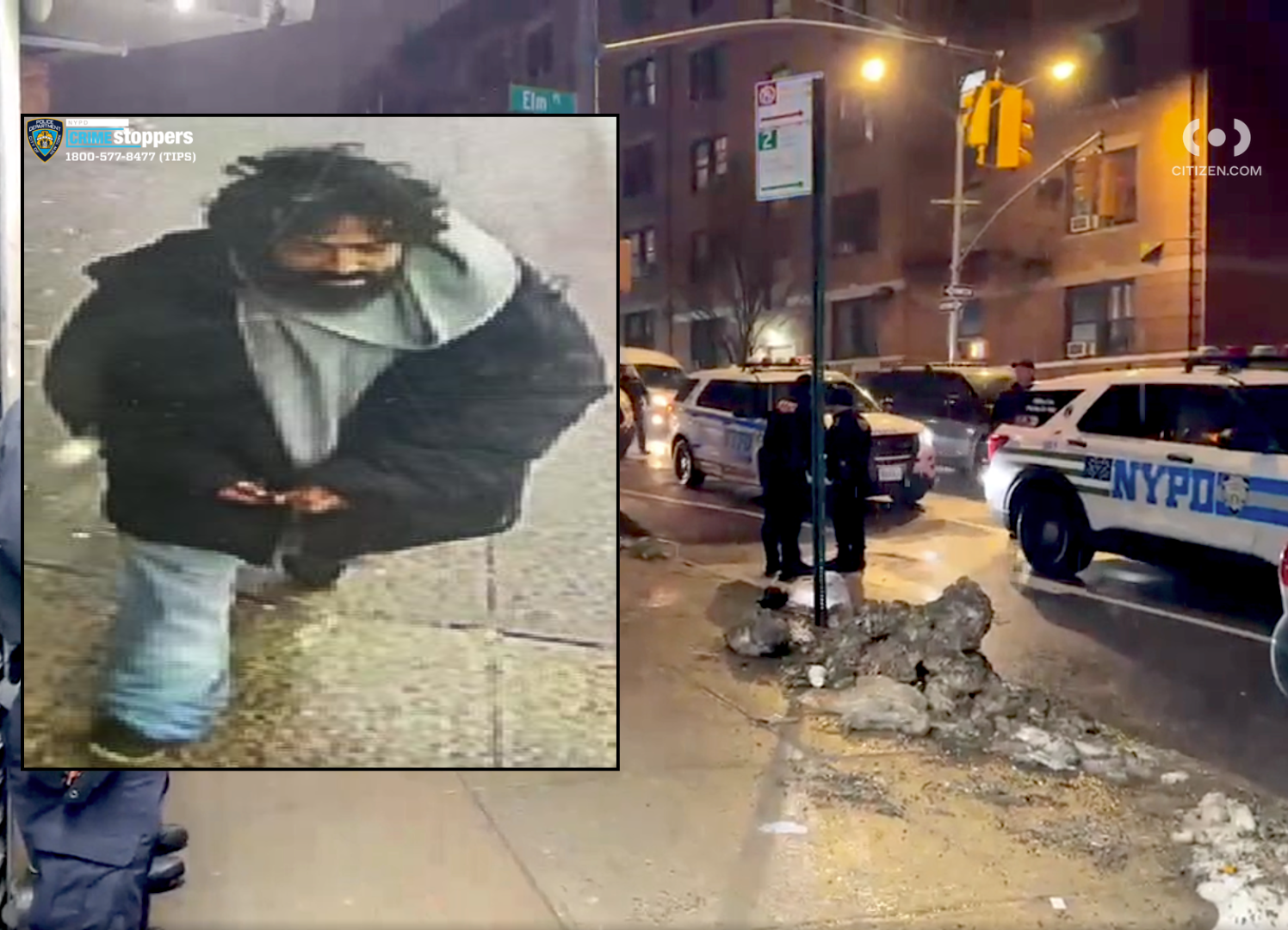 Police search for man who hurled object at NYPD officer's head in the Bronx
