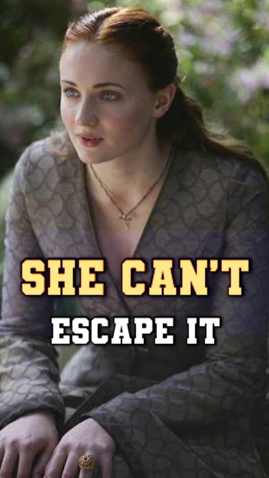 Sophie Turner can’t escape that theme