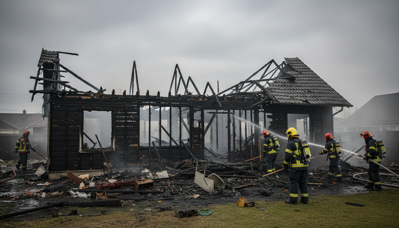 A mother and her five children perish in tragic house fire