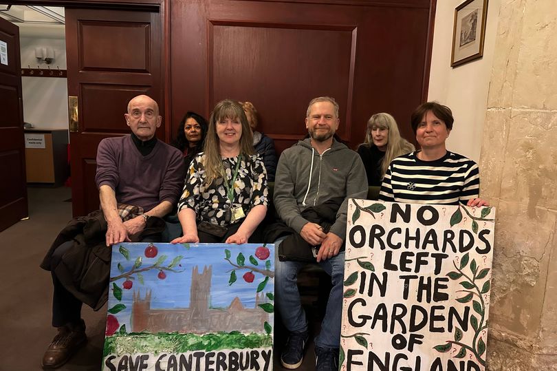Objectors to 1,950-home estate protest at Canterbury City Council Local ...
