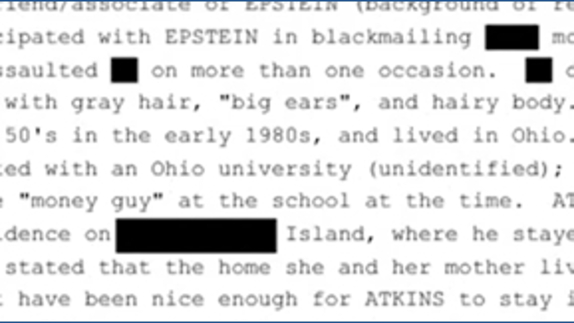 Allegations against Trump in new Epstein files release