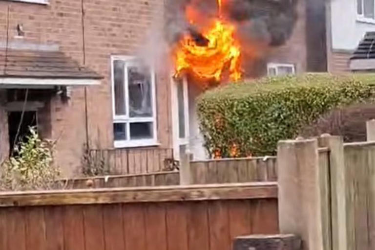 Firefighters called after blaze rips through Greater Manchester home