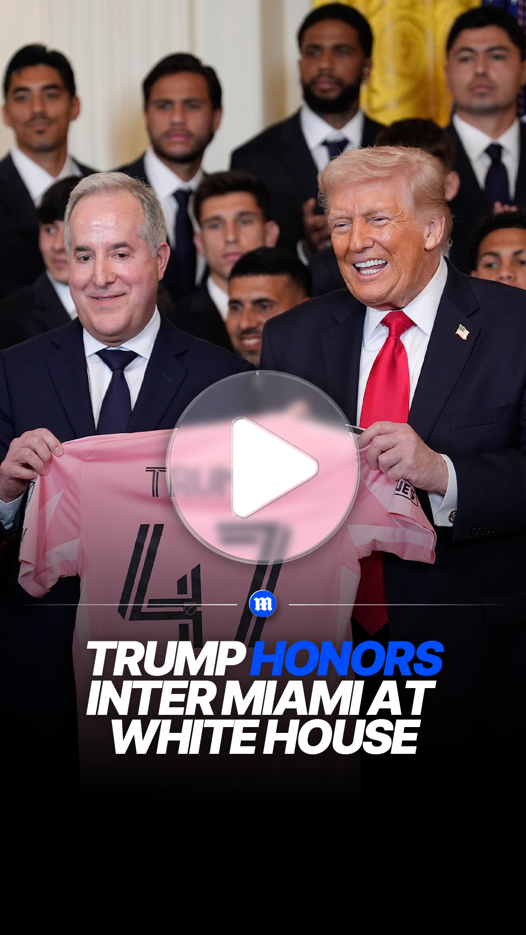 Inter Miami present Donald Trump with jersey at White House