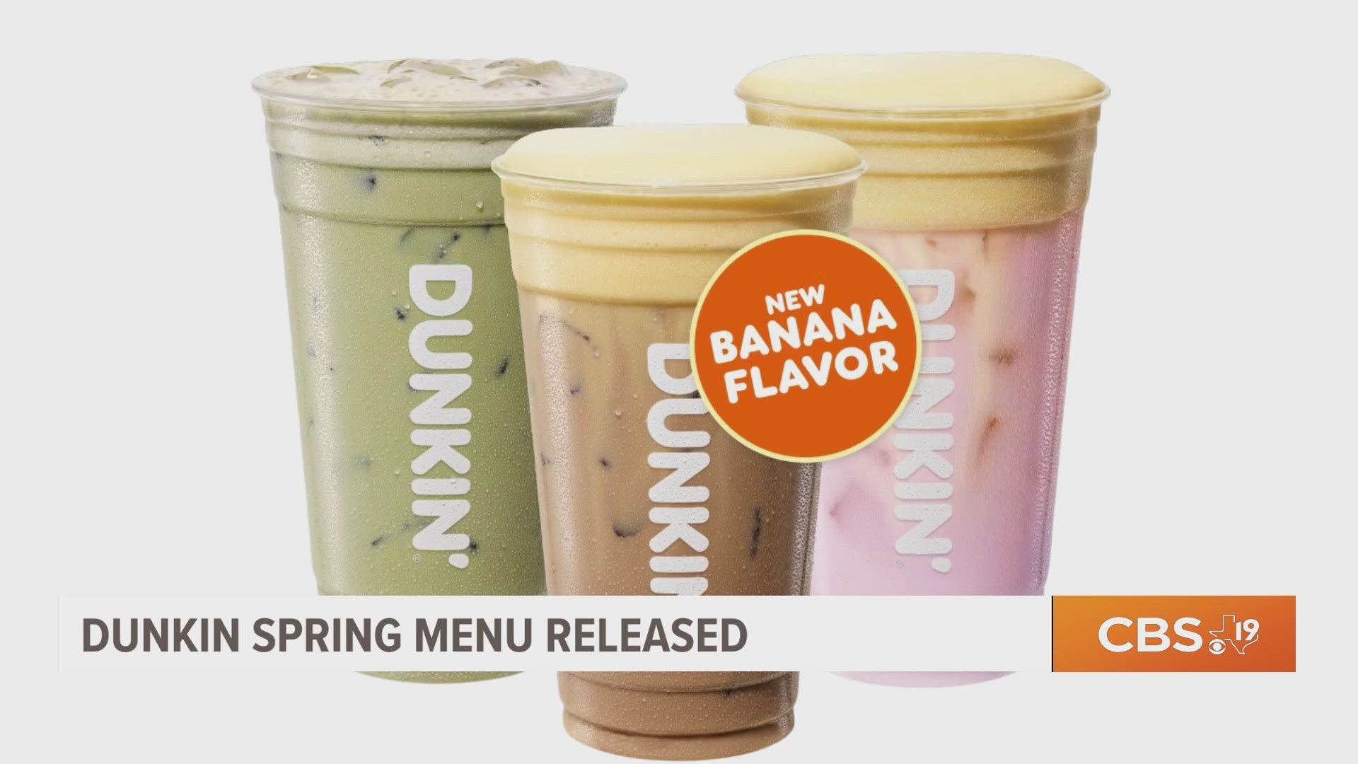 Dunkin' launches new spring menu with banana drinks and zero‑sugar ...