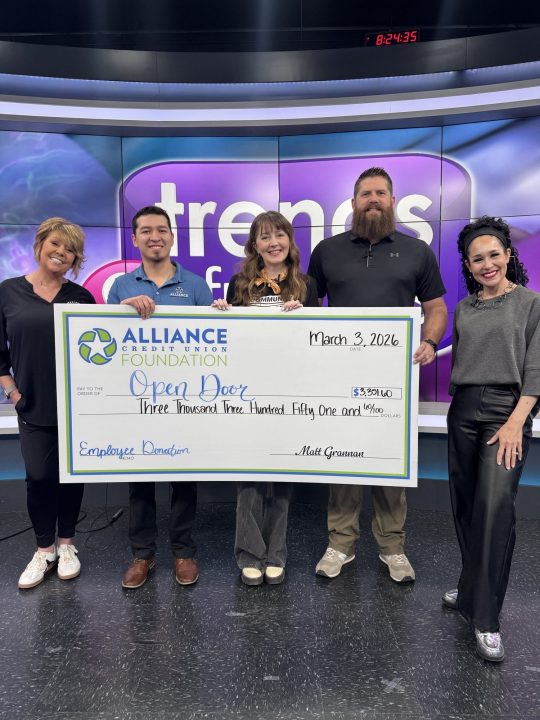 Alliance Credit Union Foundation is back with another big check thanks ...
