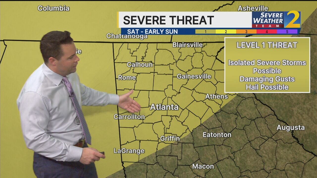 Risk for severe weather as storms move through this weekend