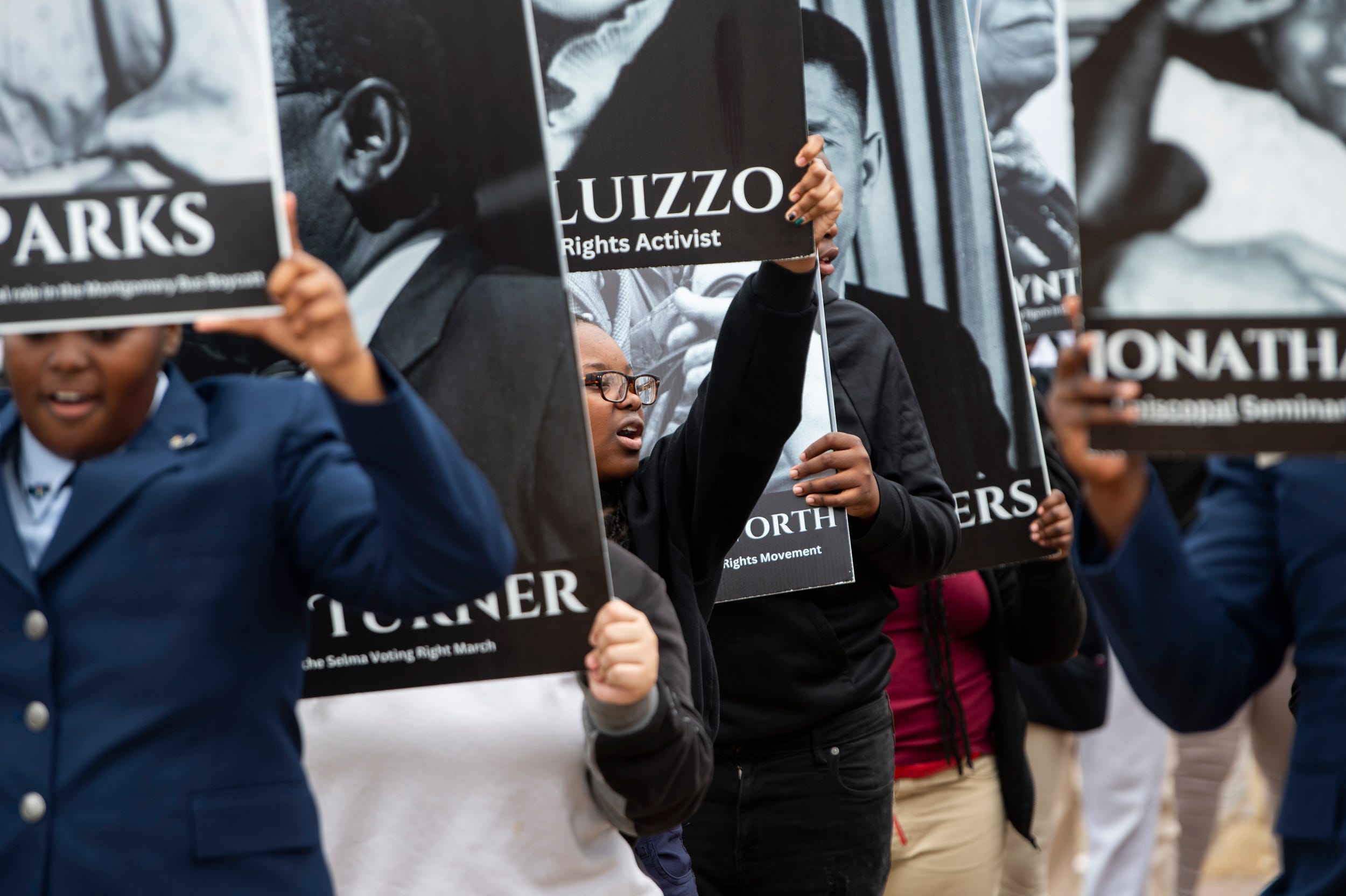 Alabama students walk in the footsteps of Selma voting rights marchers