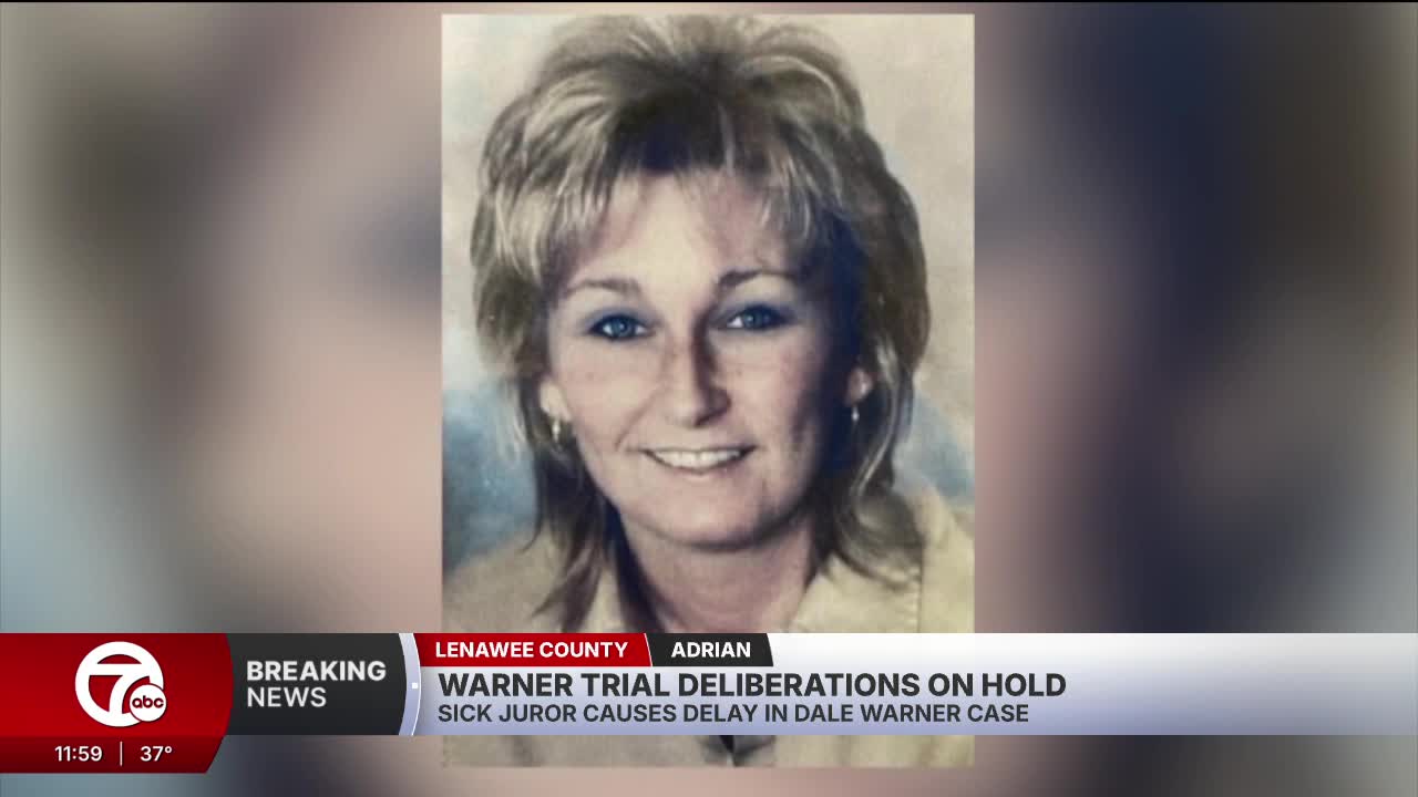 Jury deliberations on hold in Dale Warner murder trial due to sick juror