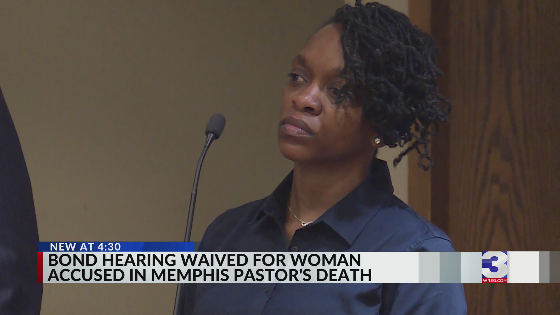 Bond hearing waived for woman accused in Memphis pastor's death