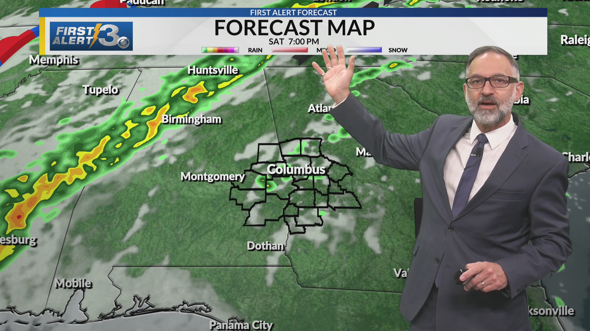 Columbus, GA weather Friday PM (03/06/26)