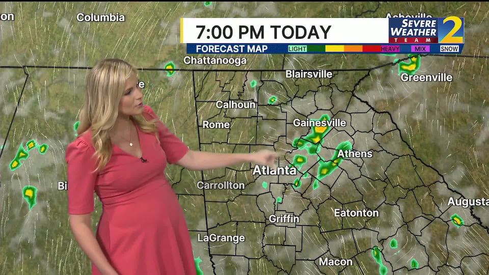 Showers and storms possible Friday night