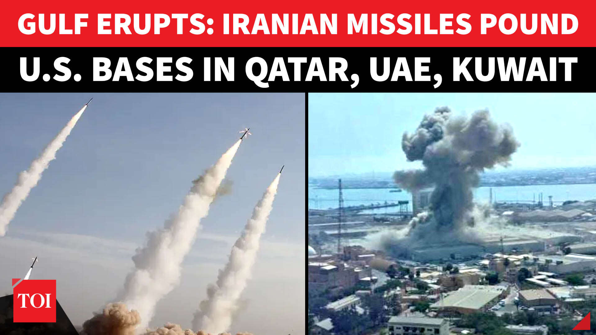 Gulf under fire: Iran launches massive strike on US bases in Qatar, UAE ...