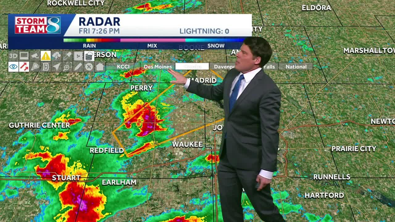 Iowa weather: Severe thunderstorm warning issued for parts of Polk ...