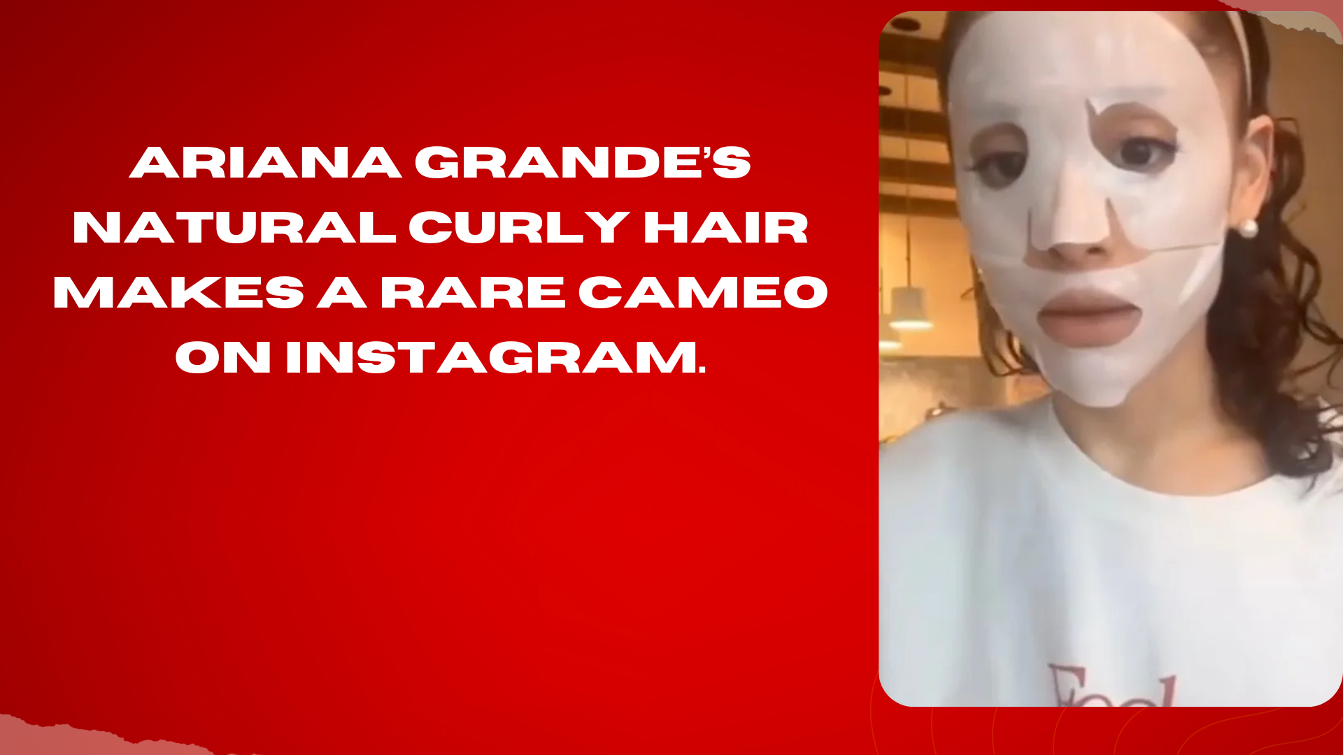 Ariana Grande’s natural curly hair makes a rare cameo on Instagram