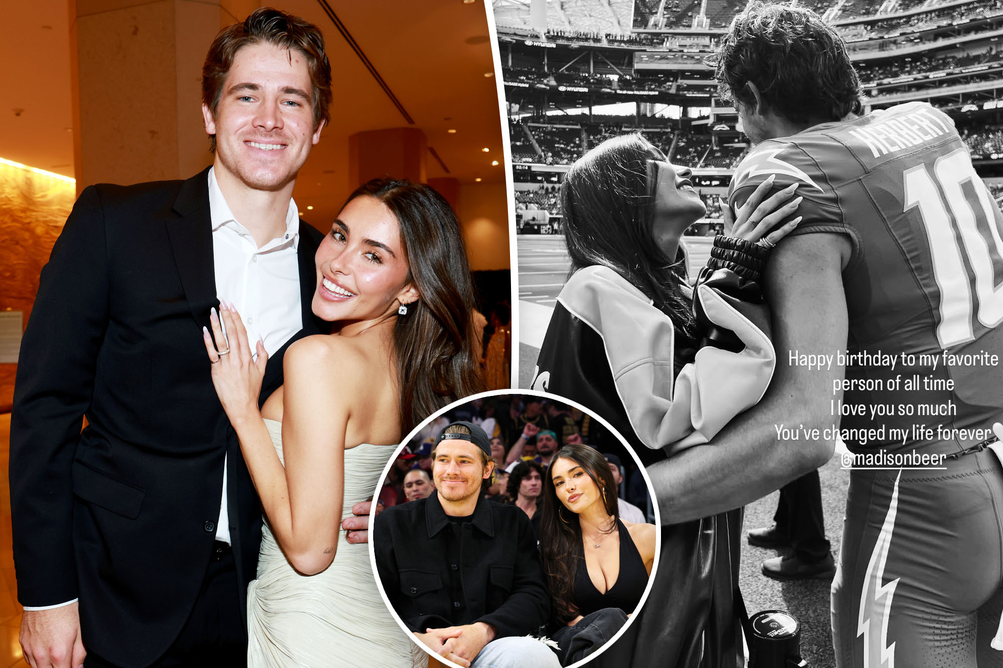 Justin Herbert tells Madison Beer she’s changed my life forever in