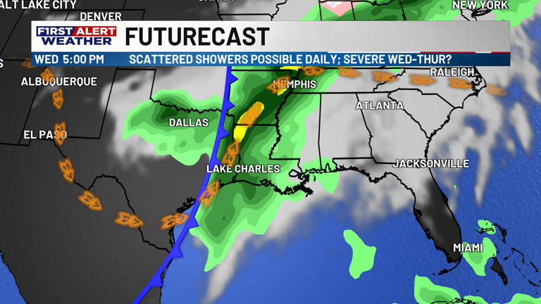 First alert forecast: Weekend showers and storms possible in southwest ...