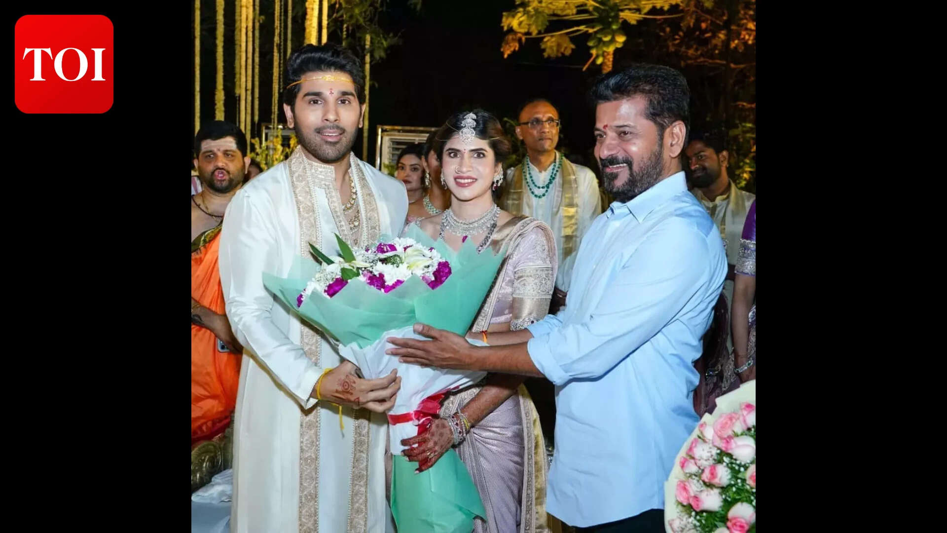 Allu Sirish marries Nayanika Reddy in Hyderabad; Telangana CM Revanth ...